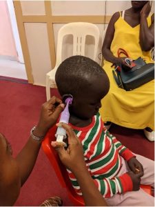 Isma having an impression taken